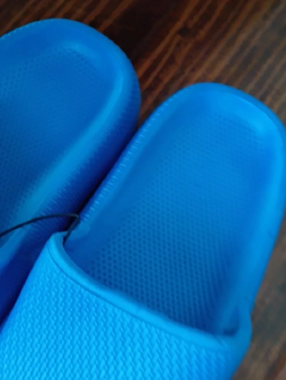 Boys Blue Slide Sandals - Comfortable Kids Swim Slides